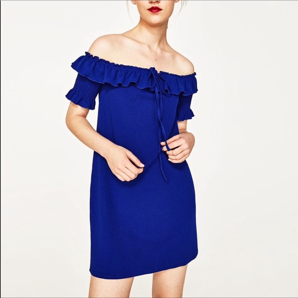 Zara off shoulder mini dress